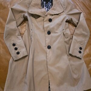 Steve Madden Tan and Black Animal Print Lining Coat